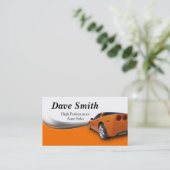 Details en service van de auto visitekaartje (Staand voorkant)