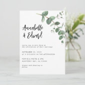 Details en uitnodiging over de bruiloft van eucaly (Staand voorkant)