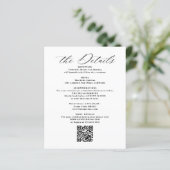 Détails et cartes de boîtier Mariage de code QR (Debout devant)