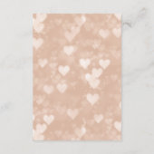 Details Faux Roos Gold Bokeh en Black Guest Informatiekaartje (Achterkant)