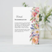 Détails floraux rose moderne Invitation musulmane (Debout devant)