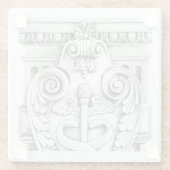 DETAILS Glas Drank Coaster Glazen Onderzetter (Achterkant)