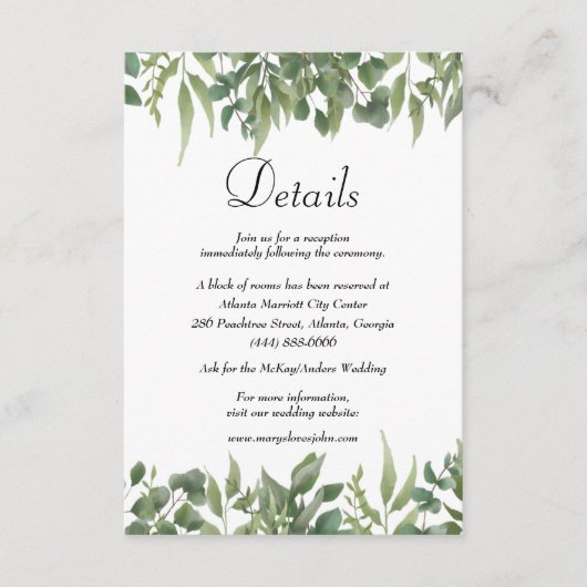 Details groene olievlek informatiekaartje (Voorkant)