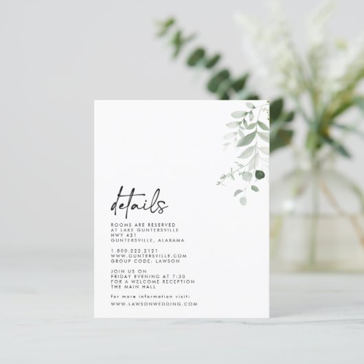 Details-kaart (Staand voorkant)