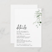 Details-kaart Informatiekaartje (Voorkant / Achterkant)