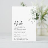 Details-kaart Informatiekaartje (Staand voorkant)