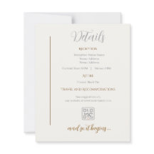 Details Kaart Minimalistische bruiloft