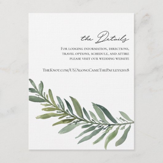 Details Kaart voor CR (Voorkant)