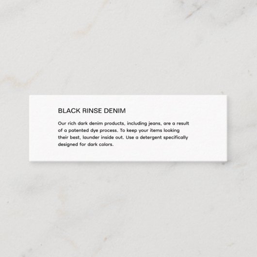 Details kledingzorg Label invoegen (Voorkant)