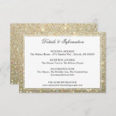 Details & meer informatie - Gold Glit Fab Informatiekaartje (Voorkant / Achterkant)