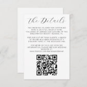 Détails minimalistes simples sur les Faire-part de (Devant / Derrière)