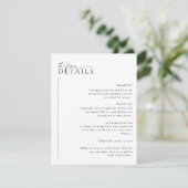 Détails minimaux du Mariage Carte de boîtier LAYLA (Debout devant)