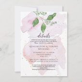 Details Moderne Eenvoudige Eucalyptus Groene Huwel Kaart (Voorkant)