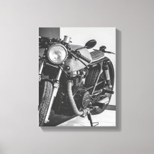 Details motorfiets Biker Rider Canvas Afdruk