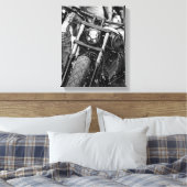 Details motorfiets Biker Rider Canvas Afdruk (Insitu (Slaapkamer))