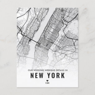 Details New York Wedding Weekend Informatiekaartje