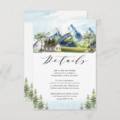 Details over het alpengebergte informatiekaartje (Voorkant / Achterkant)