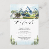 Details over het alpengebergte informatiekaartje (Voorkant)