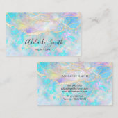 détails parties scintillant opale pierre carte de (Devant / Derrière)