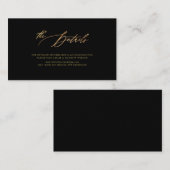 Details PixDezines Faux Gold Luxe Informatiekaartje (Voorkant / Achterkant)