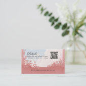 Details QR Code duiven liefde website Visitekaartje (Staand voorkant)