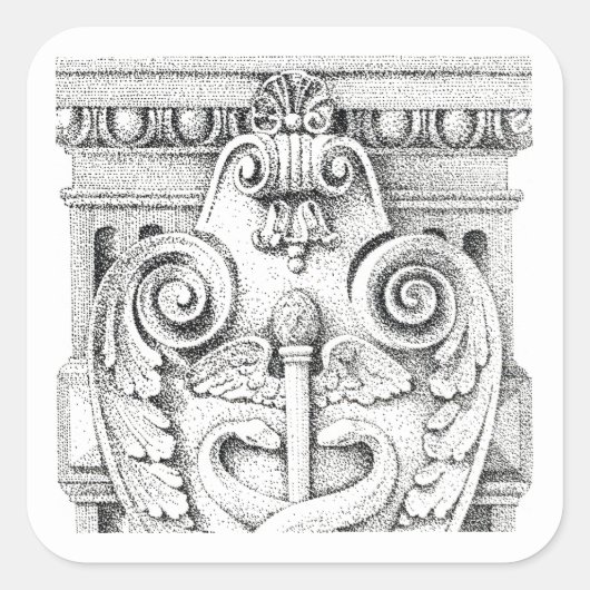 DÉTAILS Stickers grand Carré (Devant)