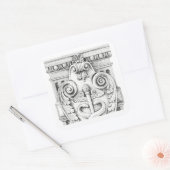 DÉTAILS Stickers grand Carré (Enveloppe)