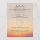 Details strandbruiloften informatiekaartje (Achterkant)