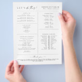 Details tijdlijn BLAIR Modern Boho Weduwdag Flyer (Hand)