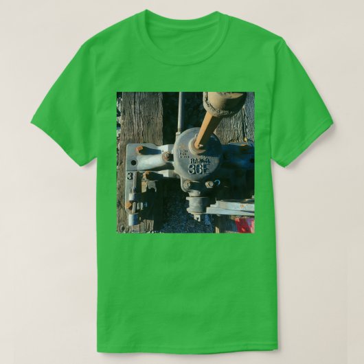 Details treinspoor t-shirt (Design voorkant)