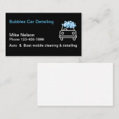 Details van autoauto's visitekaartje (Voorkant / Achterkant)