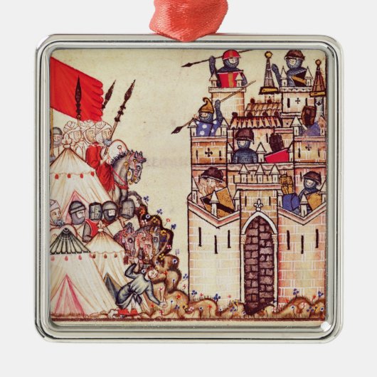 Details van Cantiga 28 Metalen Ornament (Voorkant)