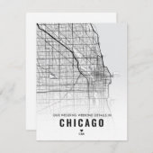 Details van Chicago Wedding Weekend Informatiekaartje (Voorkant / Achterkant)