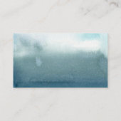 Details van de blauwe Waterverf Beach Weddenschap  Informatiekaartje (Achterkant)