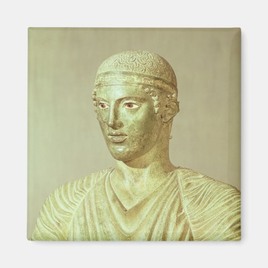 Details van de Delphi Charioter, c.470 BC Magneet (Voorkant)