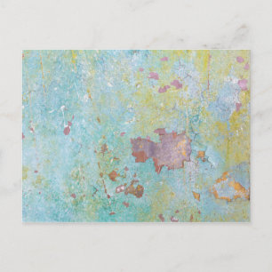 Details van de gekleurde wand Fort Hayden, WA Briefkaart