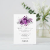 Details van de Waterverf van het huwelijk tussen p Informatiekaartje (Staand voorkant)