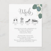 Details van het huwelijk met het Tussenvoegsel Euc Informatiekaartje (Voorkant)