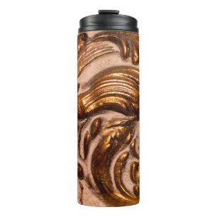 details van het lijst van siergewassen, bronzen kl thermosbeker