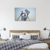 Details van Lacrosse game Canvas Afdruk (Insitu (Slaapkamer))