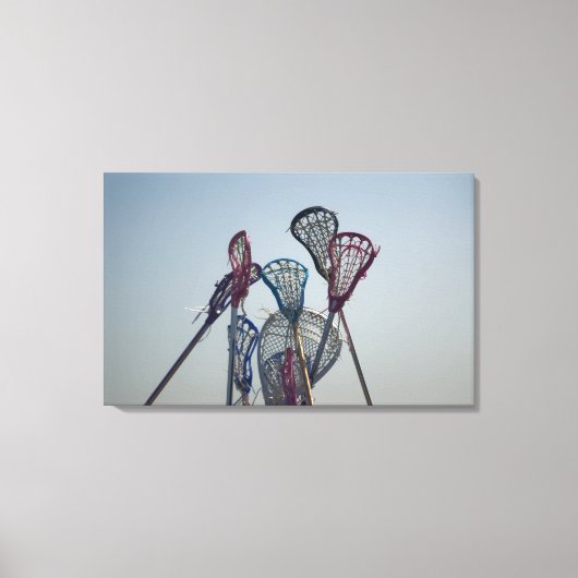 Details van Lacrosse game Canvas Afdruk (Voorkant)