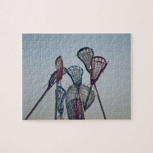 Details van Lacrosse game Legpuzzel (Horizontaal)