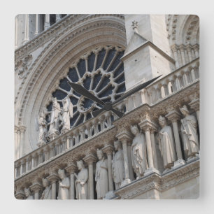 Details van Notre Dame Vierkante Klok