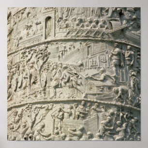 Details van Trajan's column Poster