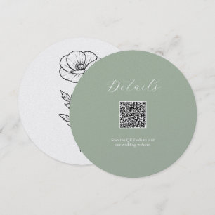 Détails Vert Sauge Carte code QR