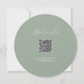 Détails Vert Sauge Carte code QR (Devant)