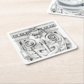 DETAILS Vierkant papier Onderzetters (Schuin)