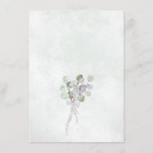 Details Waterverf Eucalyptus Wedding Rustige Informatiekaartje (Achterkant)