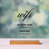 Détails Wi-Fi personnalisés et mot de passe blanc (Neutre)
