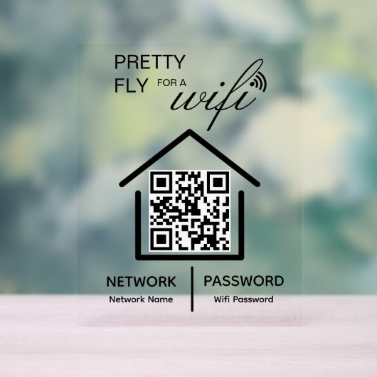 Détails WiFi Joli vol pour un code QR wifi (Neutre)